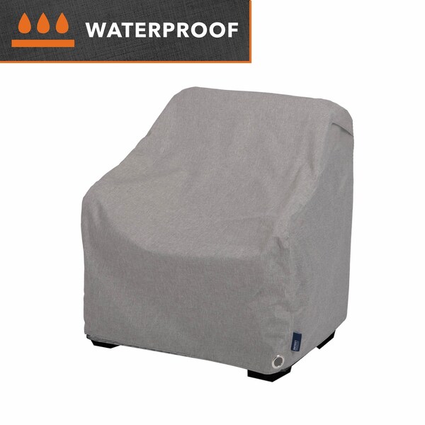 Modern Leisure Garrison Patio Lounge/Club Chair Cover, Waterproof, 35 in. L x 38 in. W x 31 in. H, Granite 3009 - main